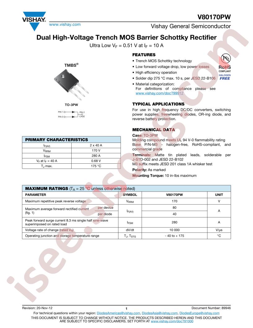 V80170PW-M3-4W