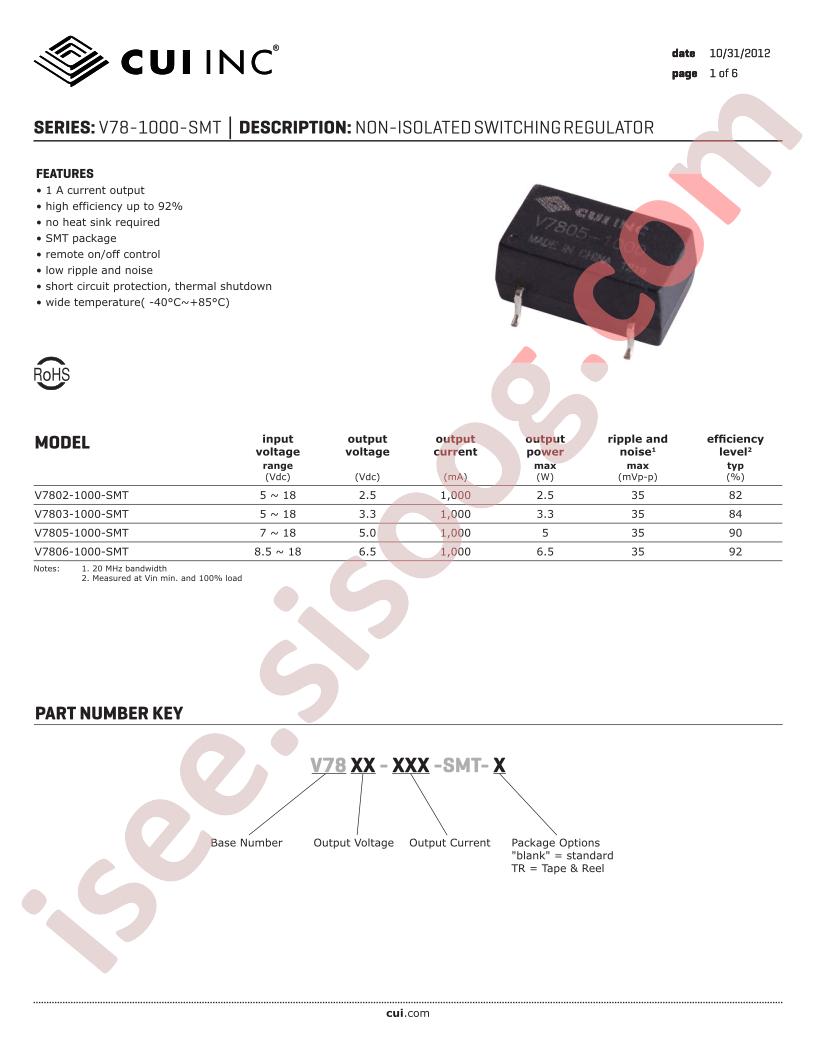 V7802-1000-SMT