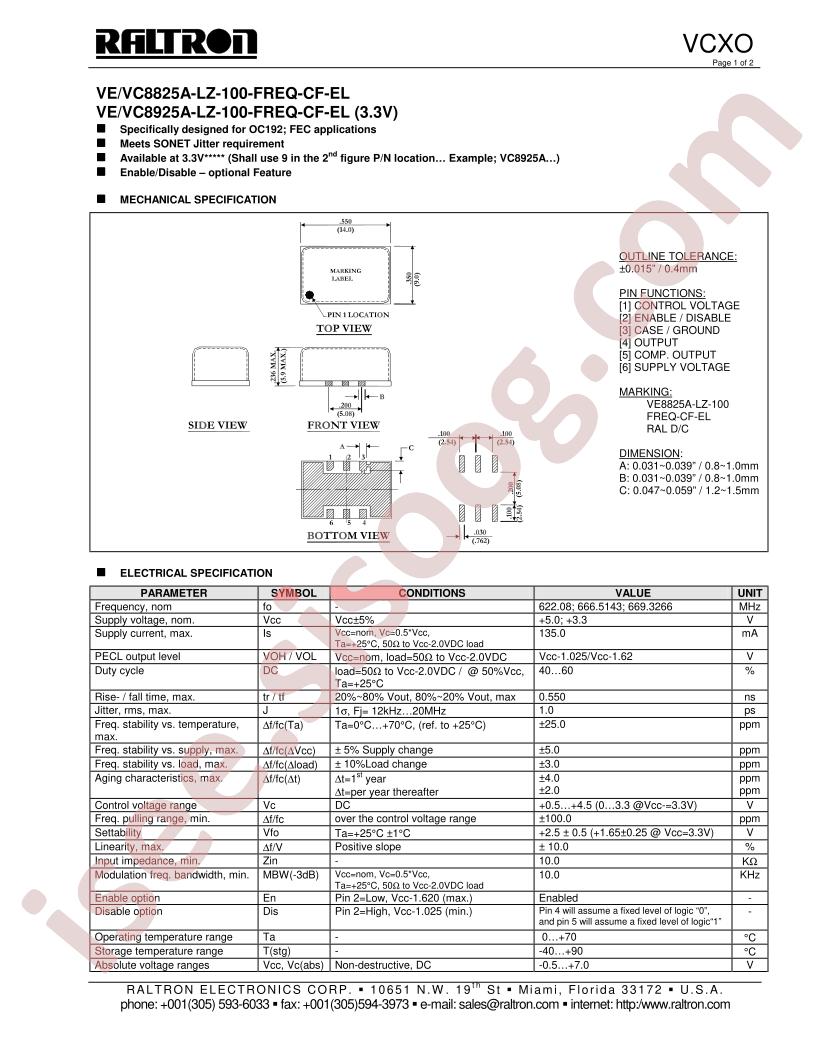 VC8825A