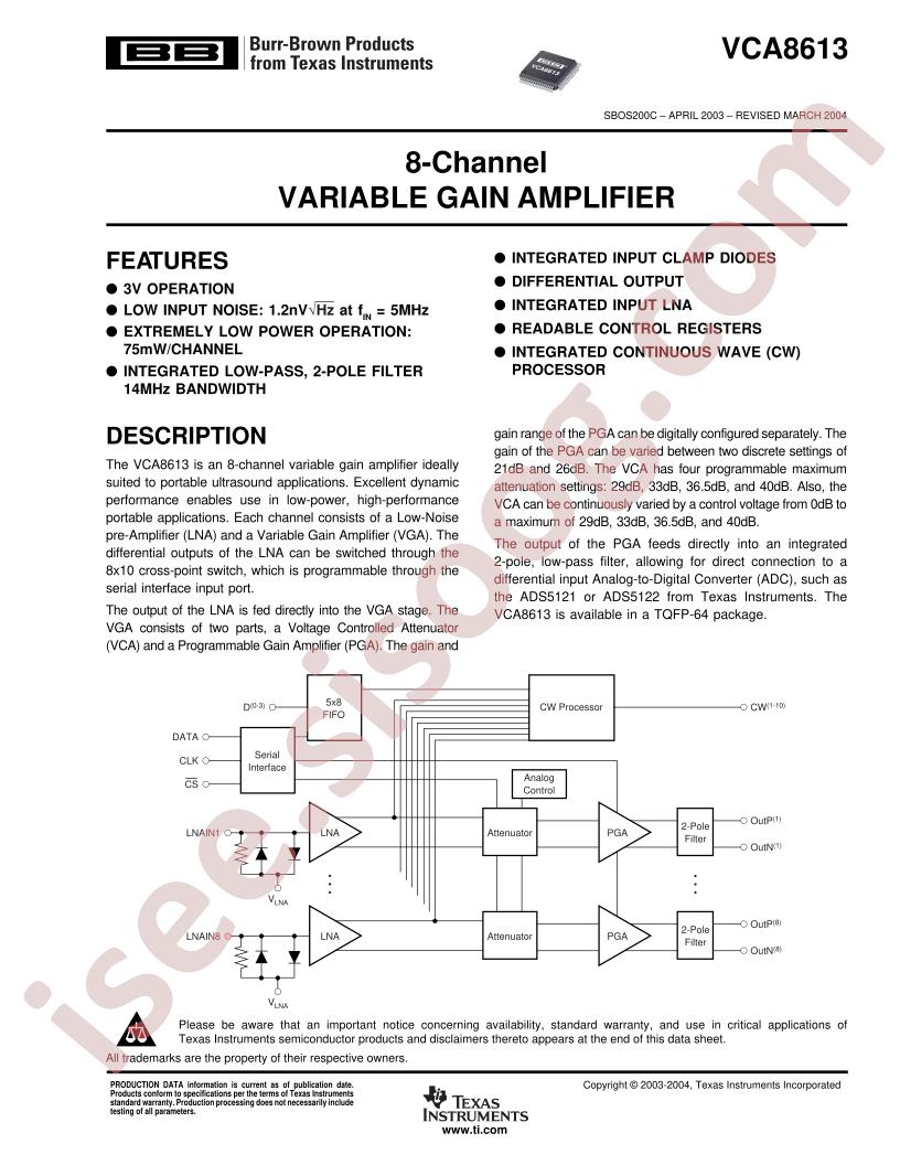 VCA8613YR