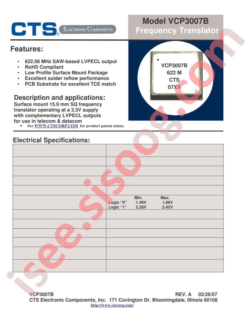 VCP3007B