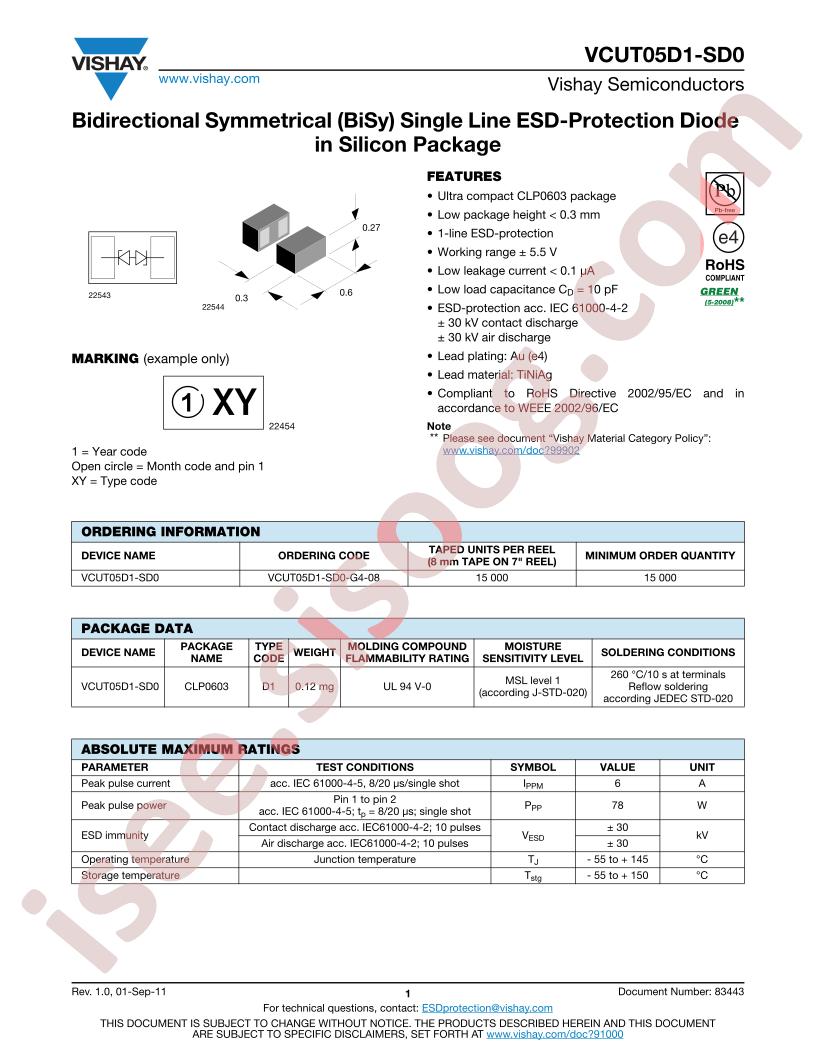 VCUT05D1-SD0-G4-08