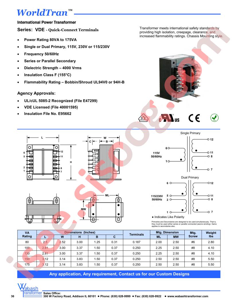 VDE2-130T-126