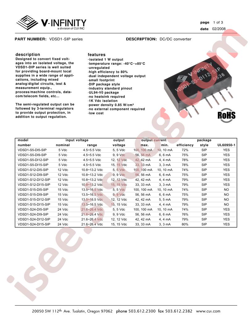 VDSD1-S24-DI12-SIP