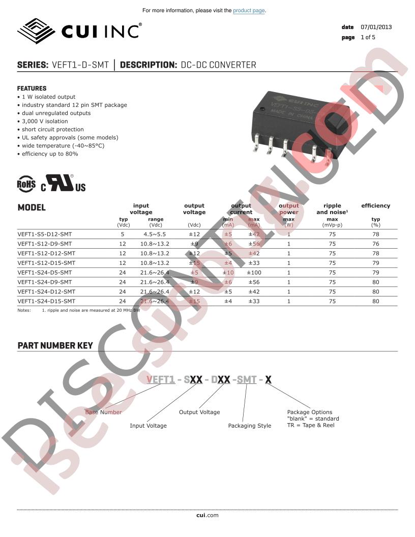 VEFT1-S12-D9-SMT