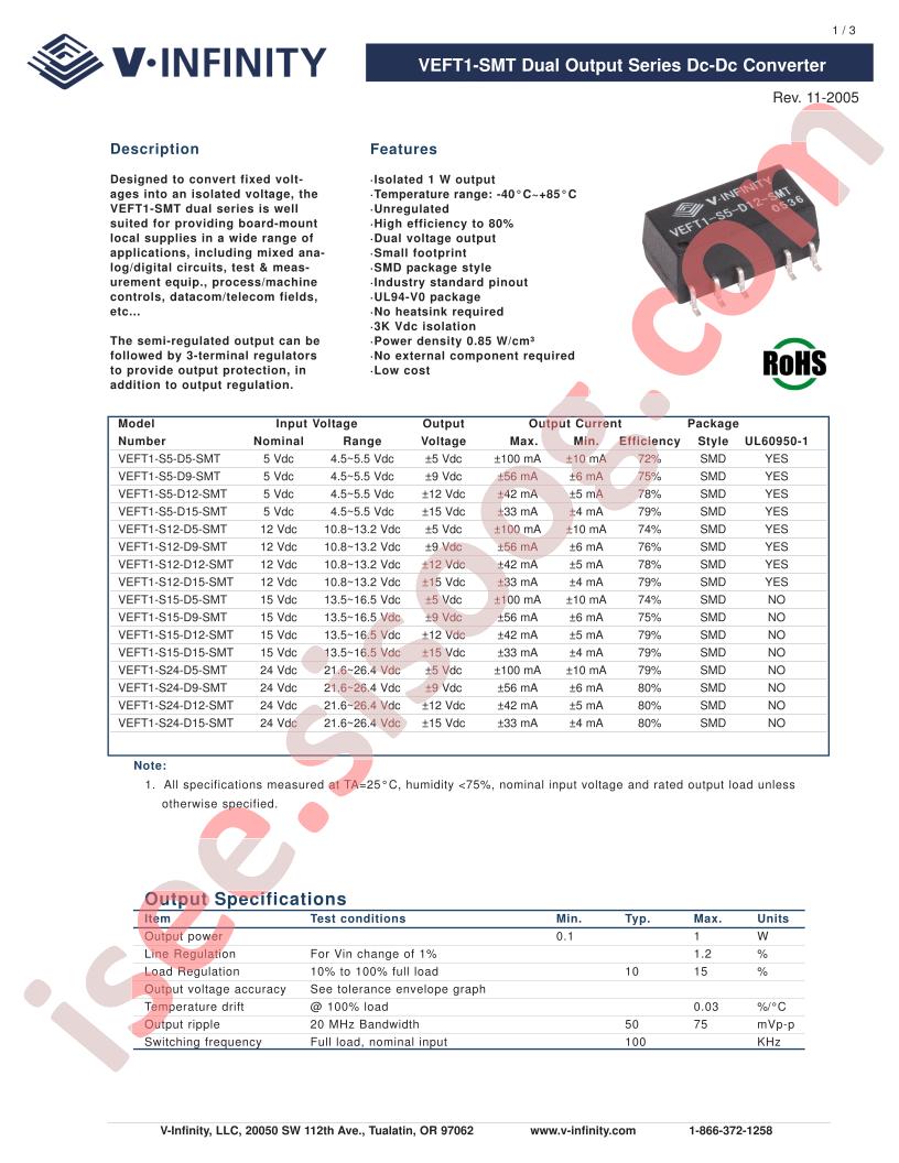 VEFT1-S12-D5-SMT