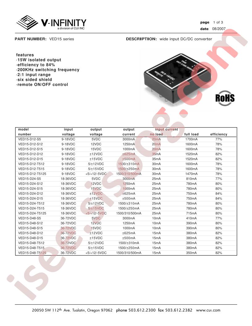 VED15-D48-D15