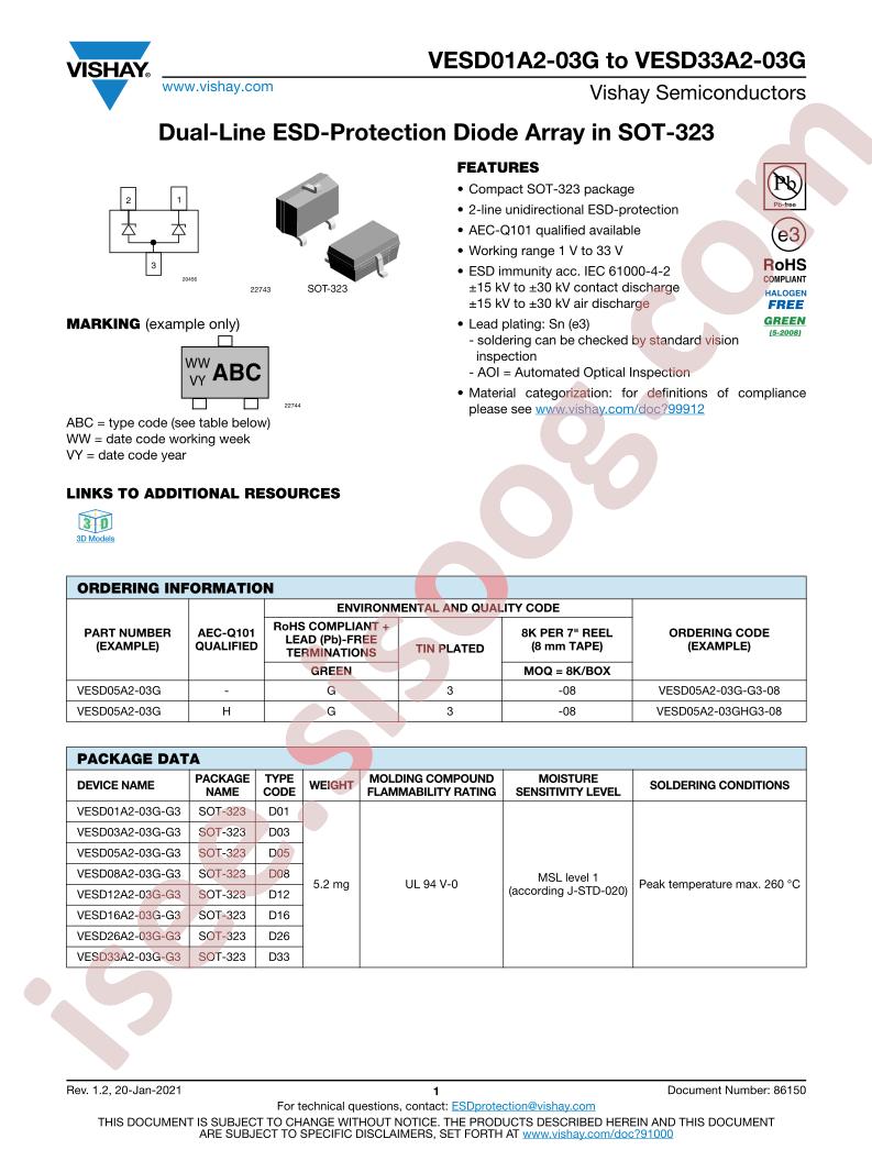 VESD01A2-03G