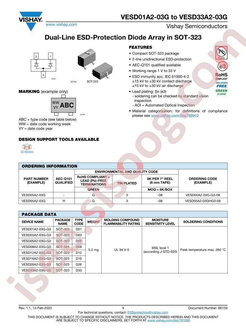 VESD03A2-03G-G3