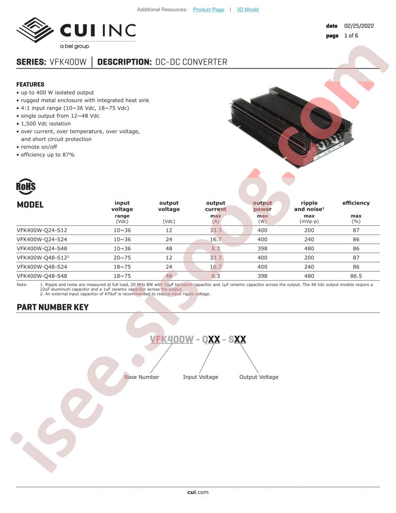 VFK400W-Q48-S122