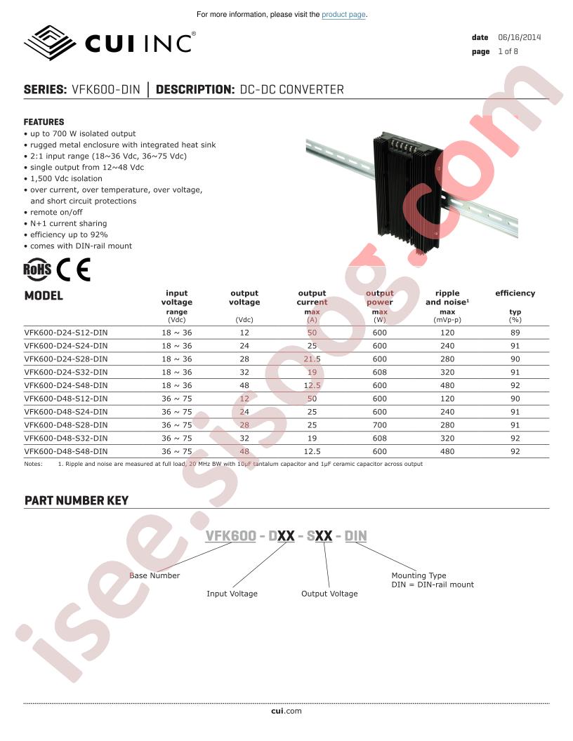 VFK600-D48-S32-DIN