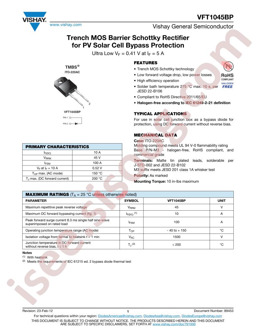VFT1045BP