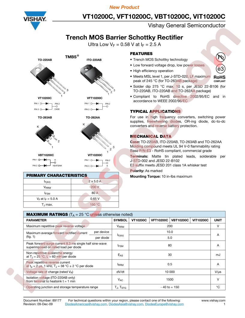 VFT10200C-E3-4W