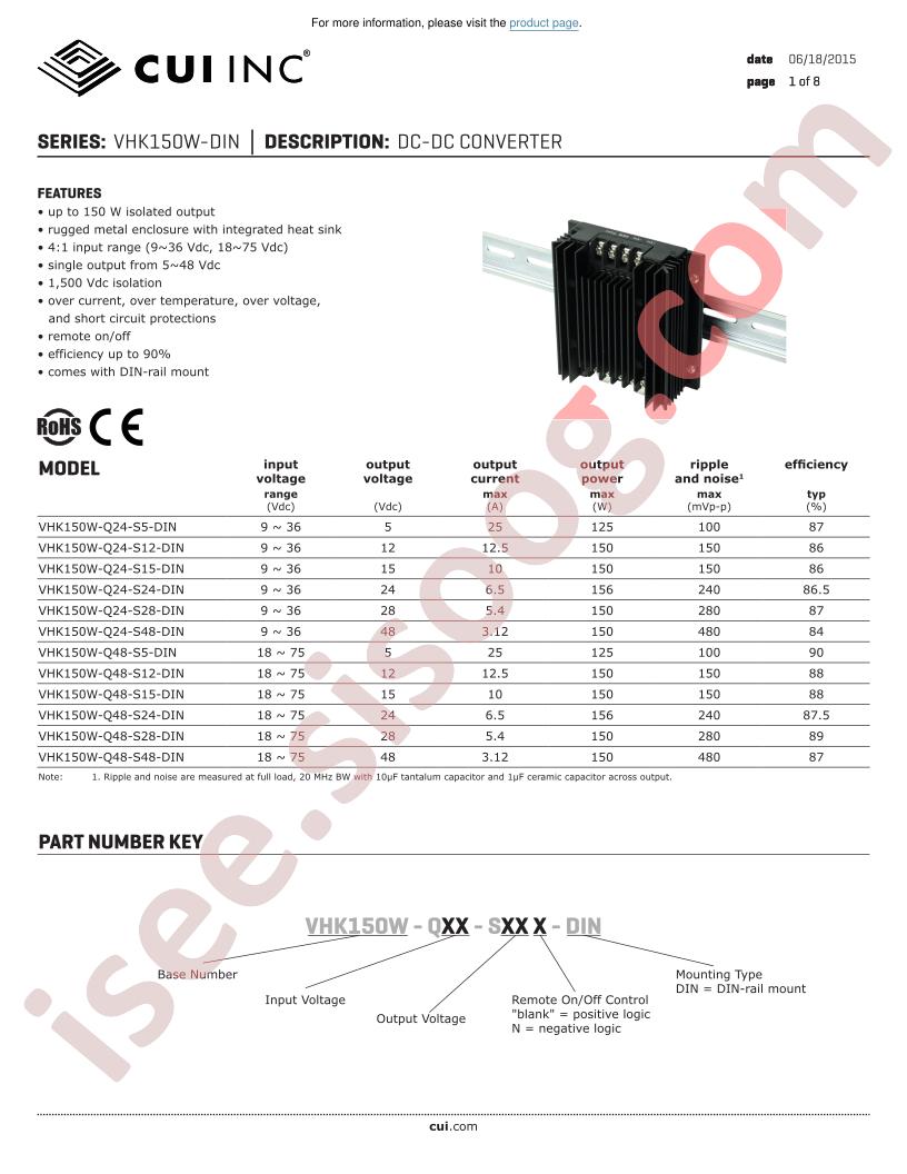 VHK150W-DIN