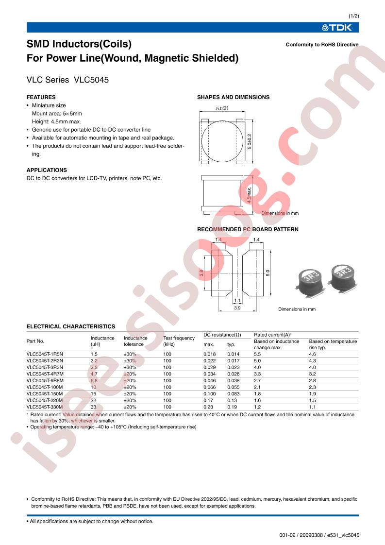 VLC5045T-150M