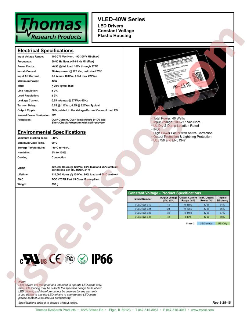 VLED40W-024