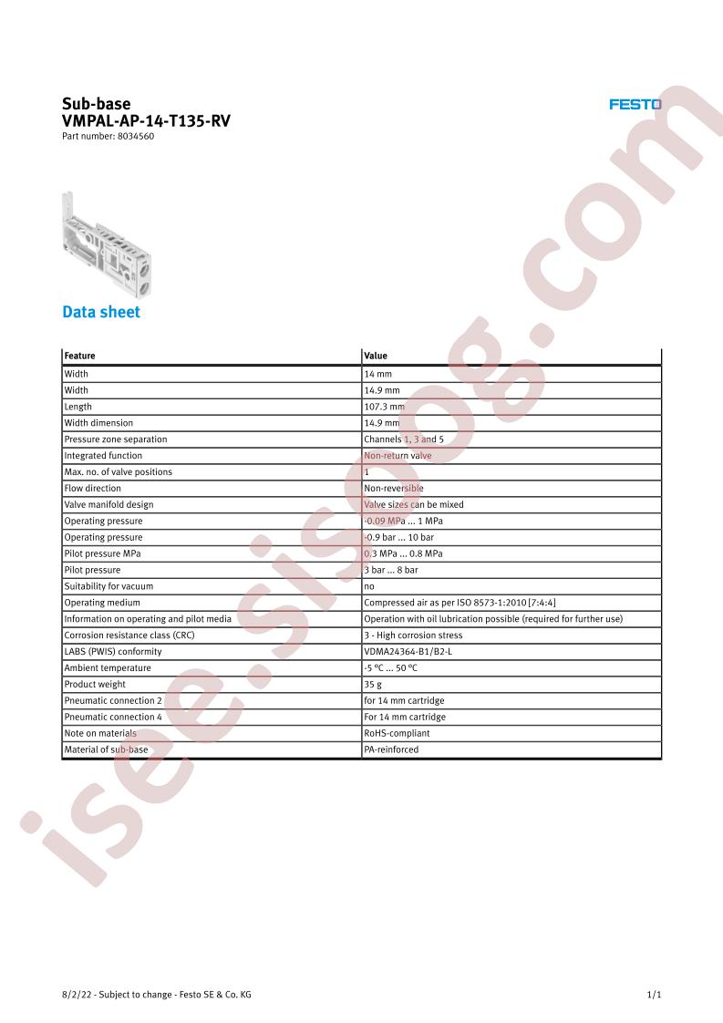 VMPAL-AP-14-T135-RV