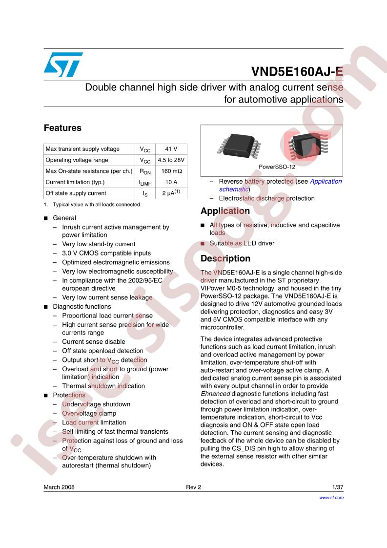VND5E160AJ-E