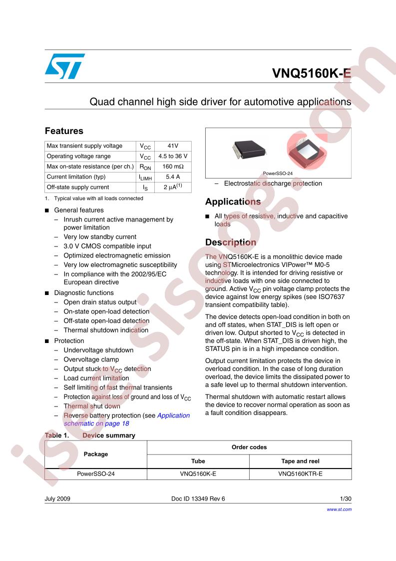 VNQ5160K-E
