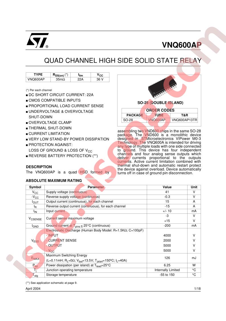 VNQ600AP13TR