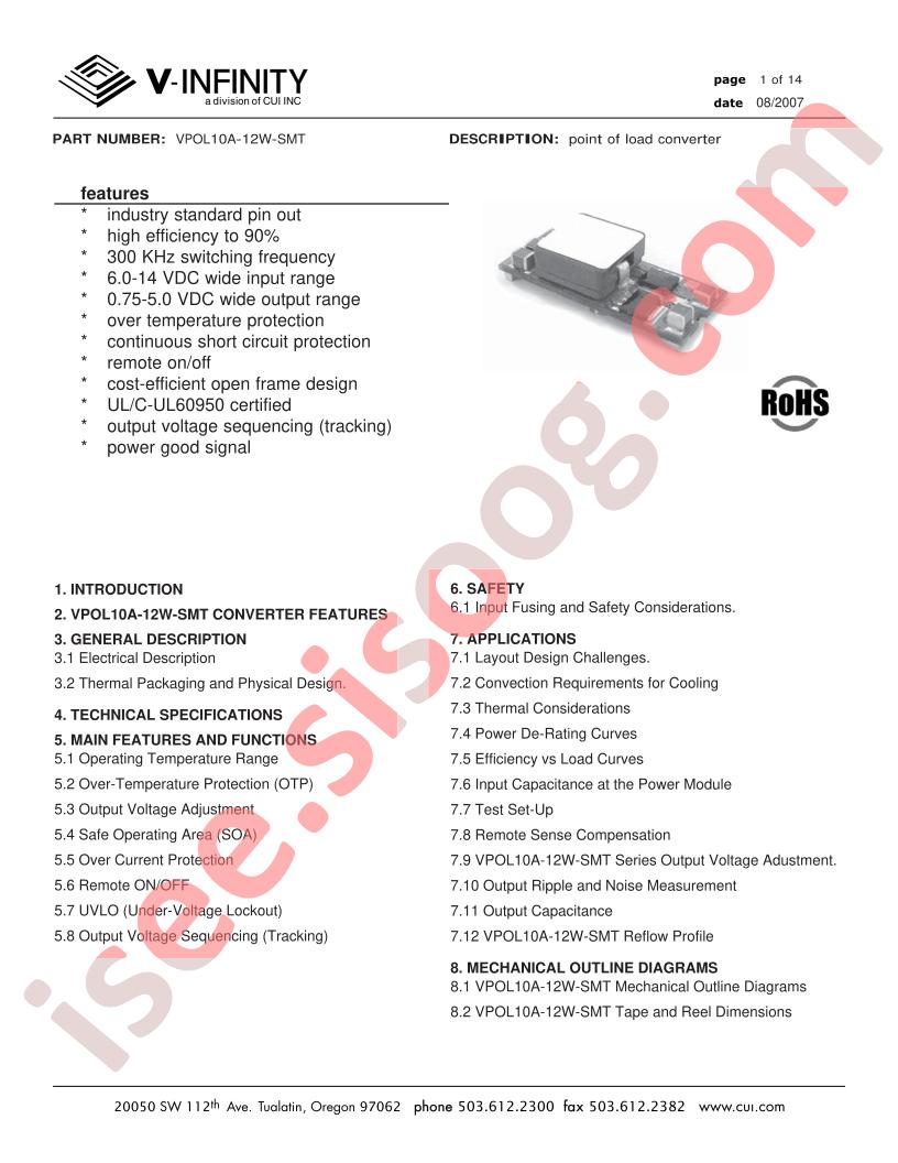 VPOL10A-12W-SMT