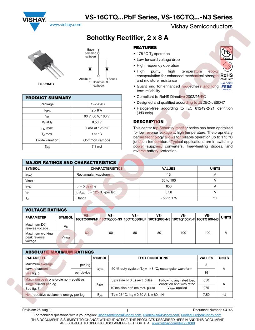 VS-16CTQ060PBF