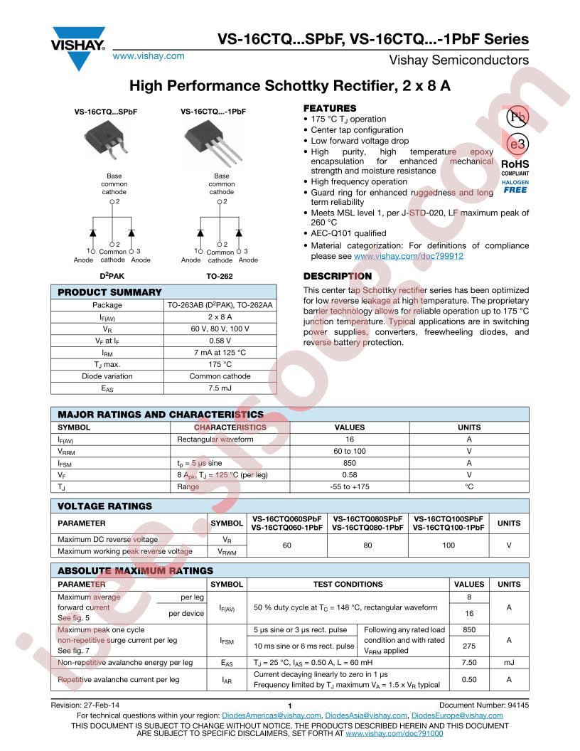 VS-16CTQSPBF
