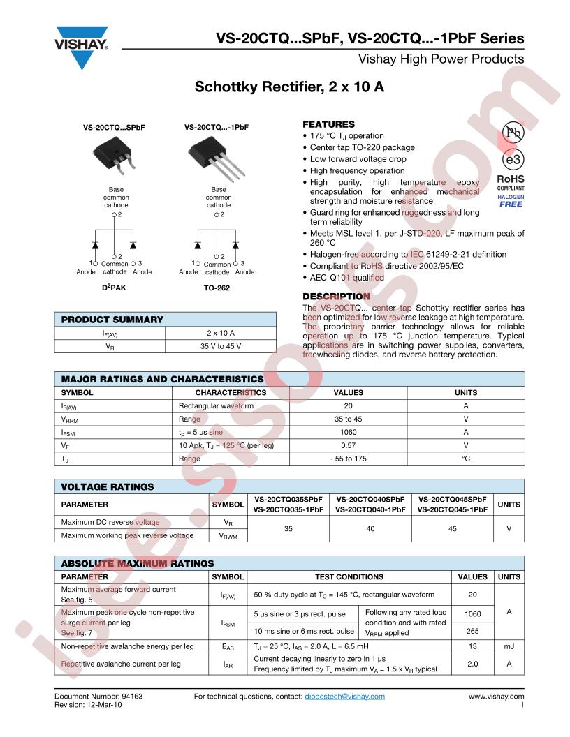 VS-20CTQSPBF