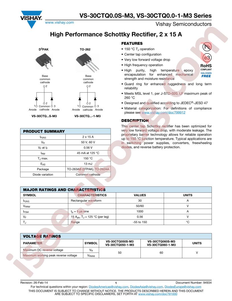 VS-30CTQ060STRL-M3