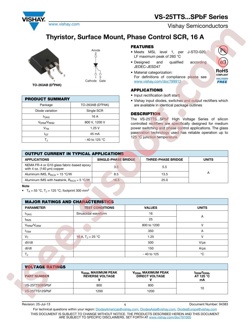 VS-25TTS08SPBF