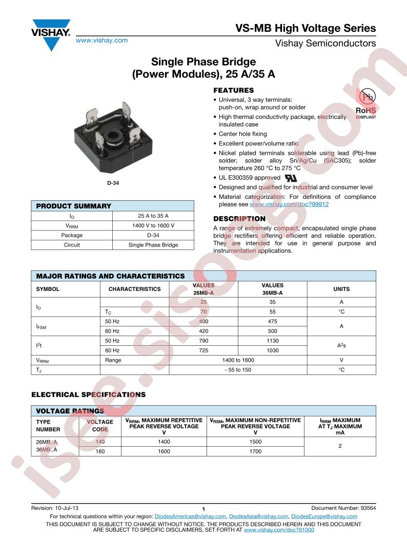 VS-25MB160A