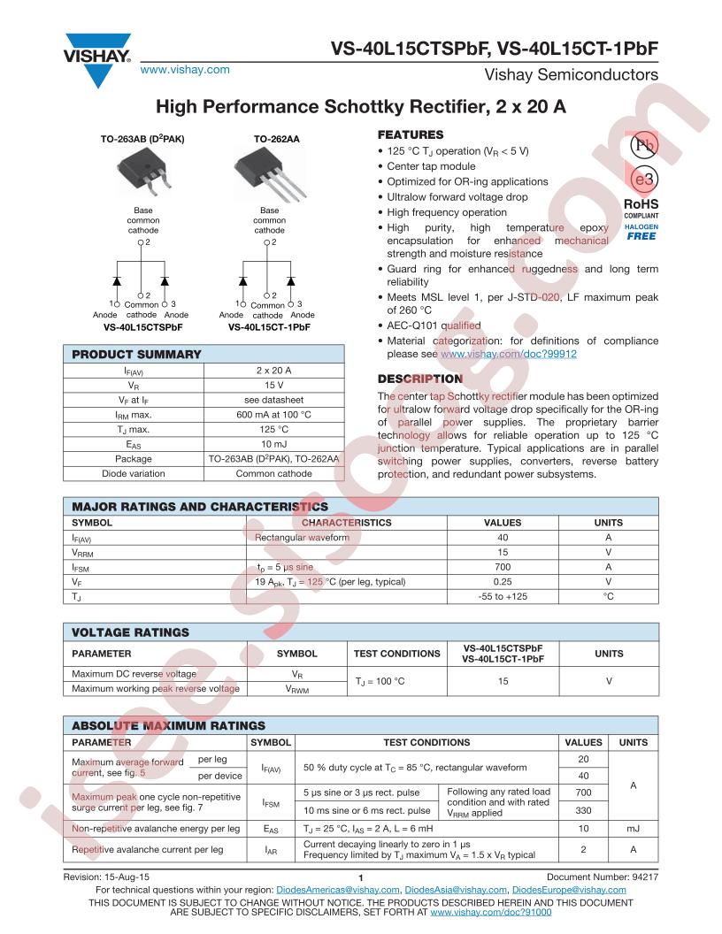 VS-40L15CT-1PBF