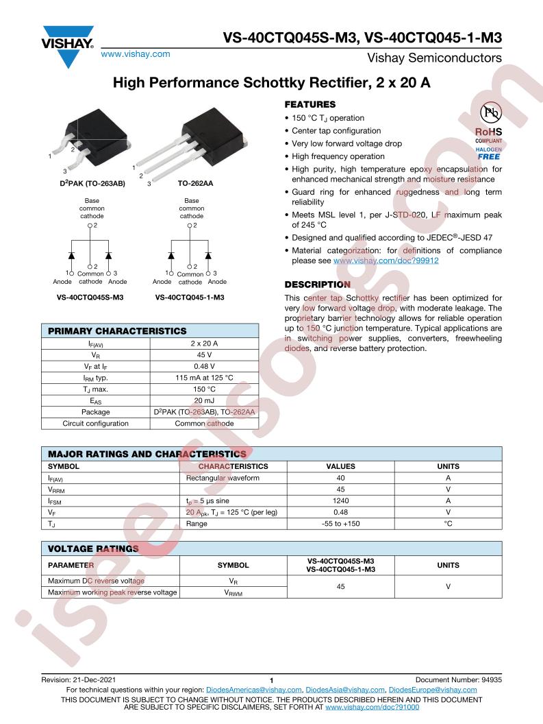 VS-40CTQ045S-M3