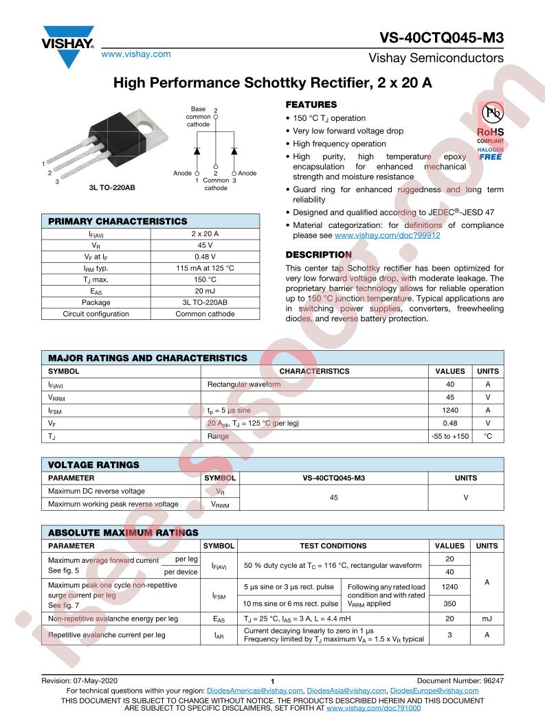 VS-40CTQ045-M3