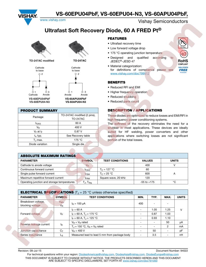 VS-60APU04PbF