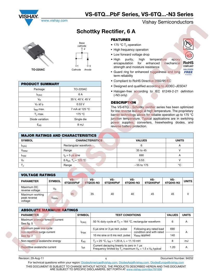 VS-6TQ035PBF