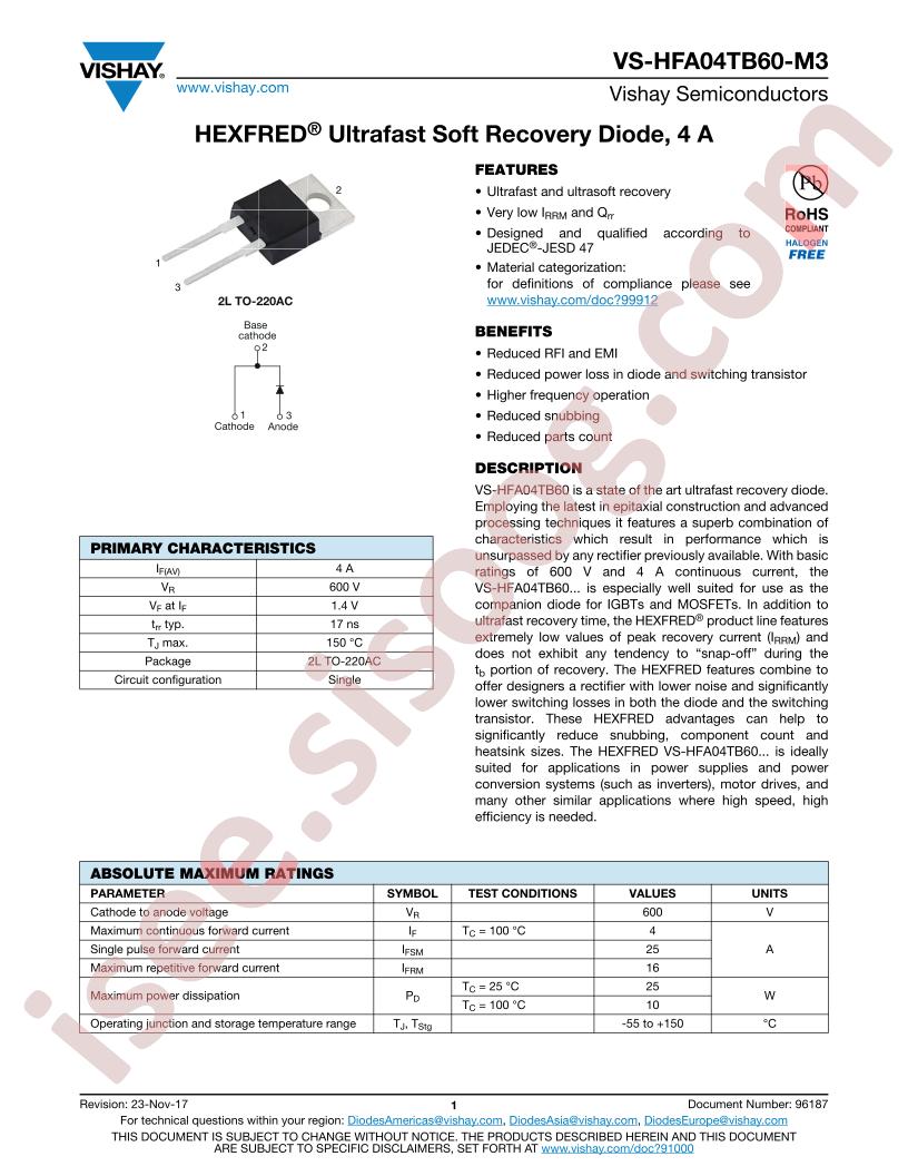 VS-HFA04TB60-M3