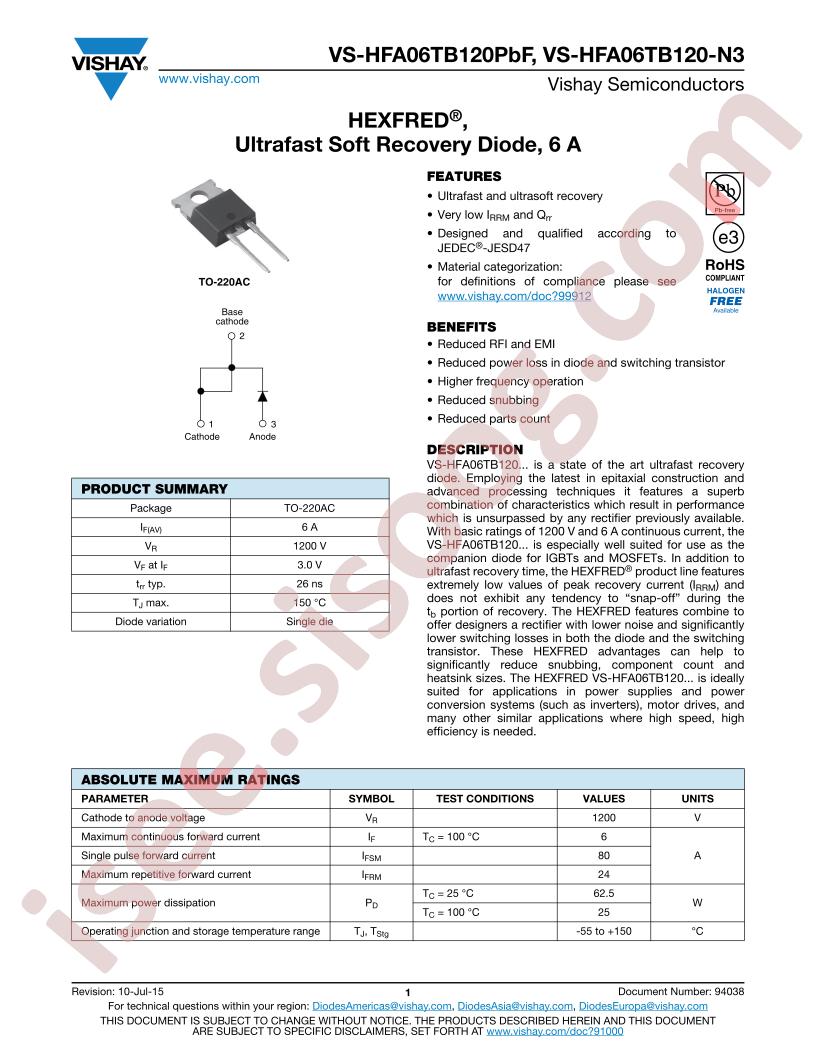 VS-HFA06TB120-N3