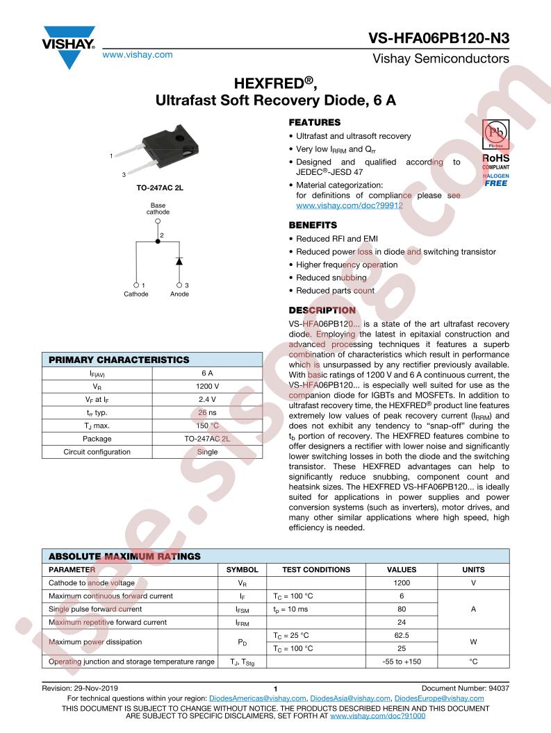 VS-HFA06PB1-N3