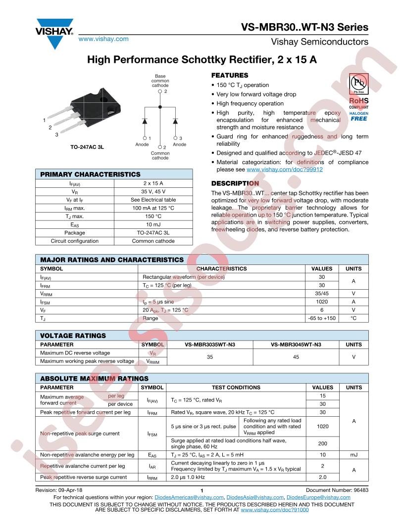 VS-MBR30WT-N3