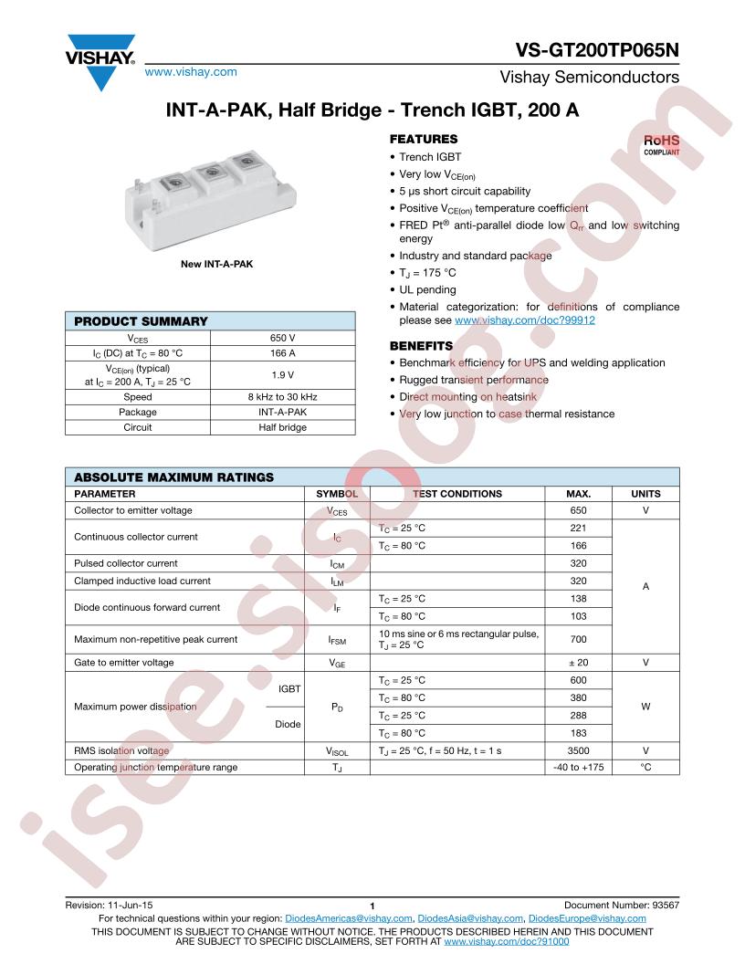 VS-GT200TP065N