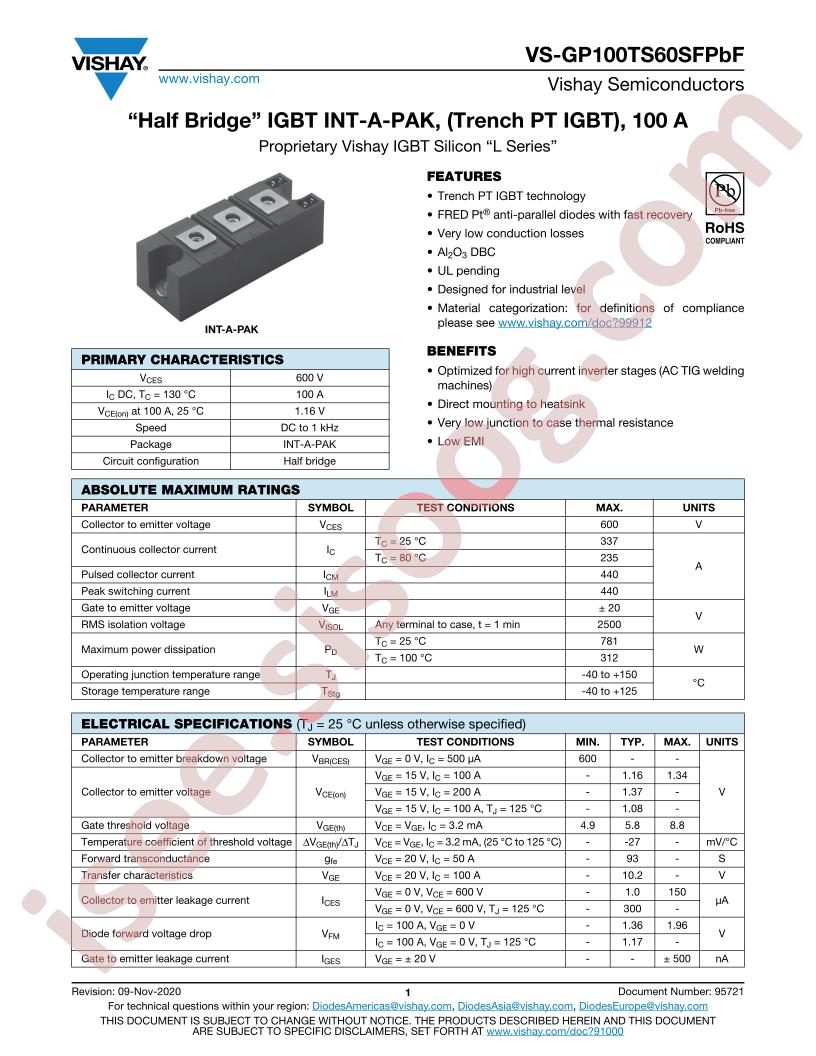VS-GP100TS60SFPBF