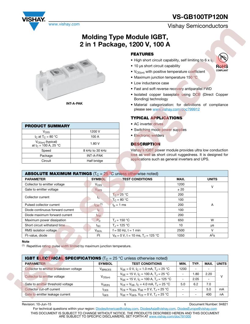VS-GB100TP120N