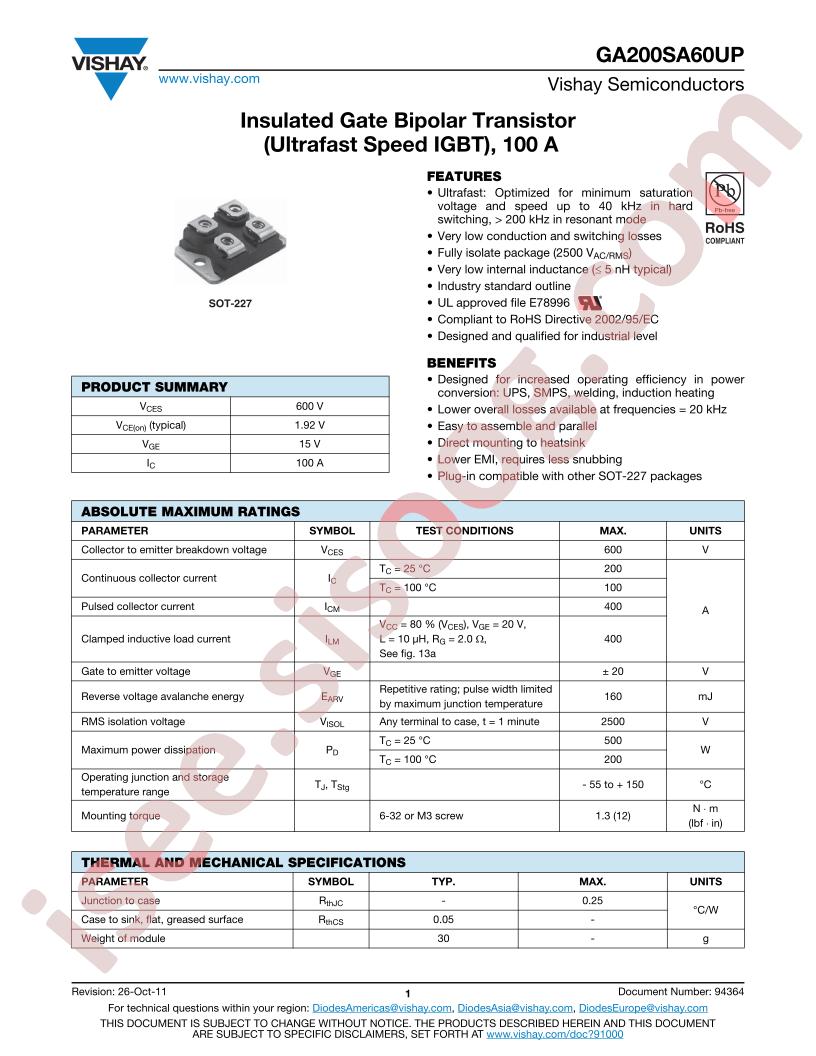 VS-GA200SA60UP