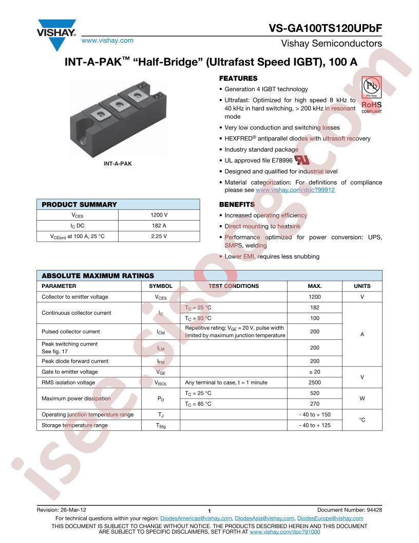 VS-GA100TS120UPBF