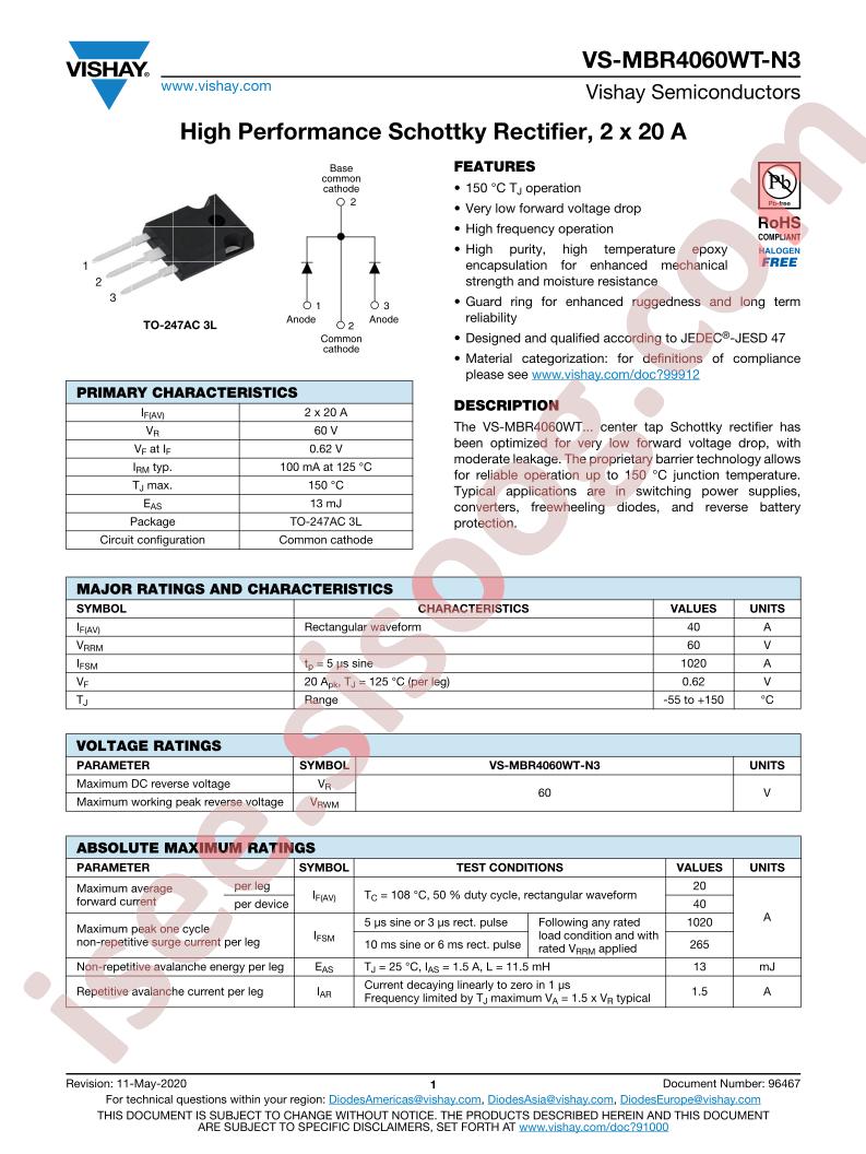 VS-MBR4060WT-N3