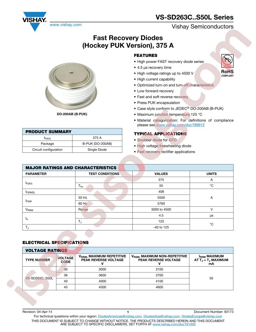 VS-SD263CS50L