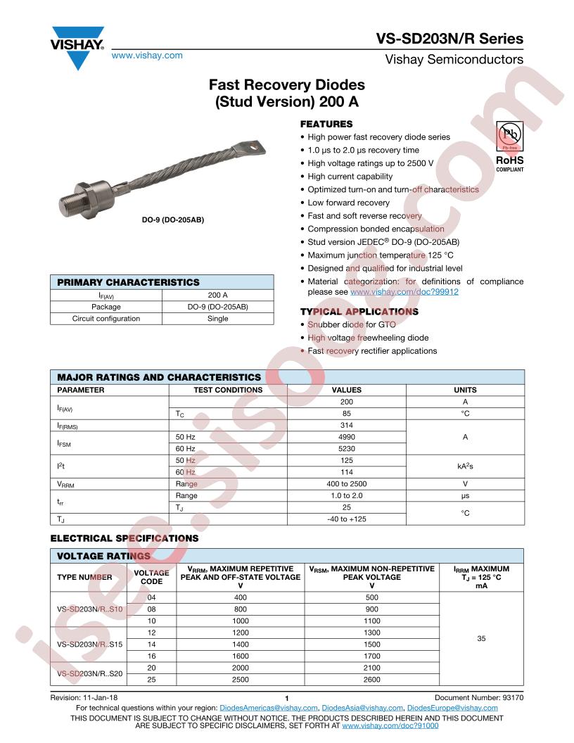 VS-SD203NR