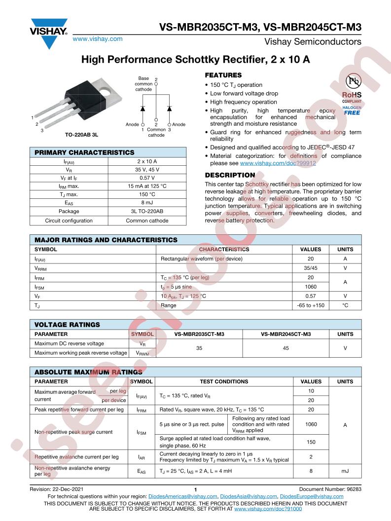 VS-MBR2035CT-M3