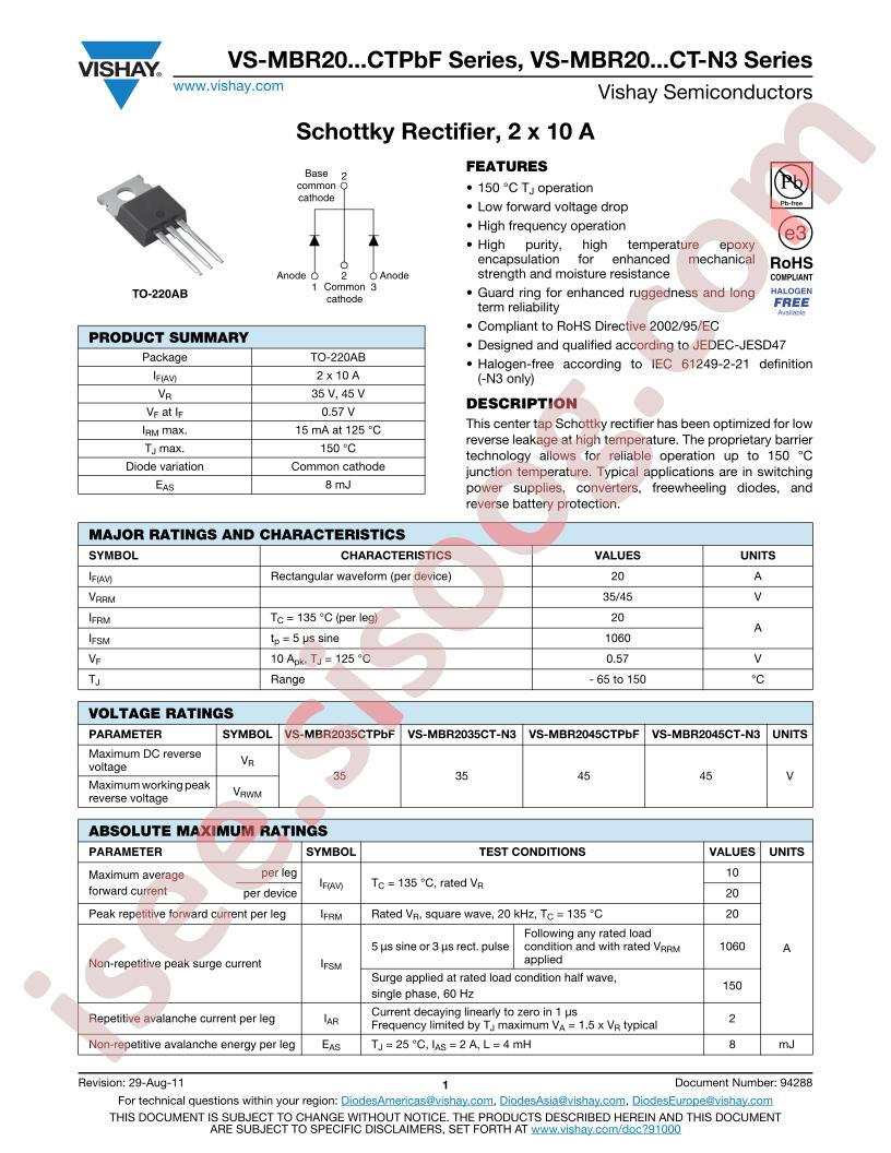 VS-MBR2035CT-N3